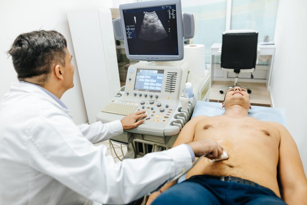 Clinic or Hospital for an Ultrasound